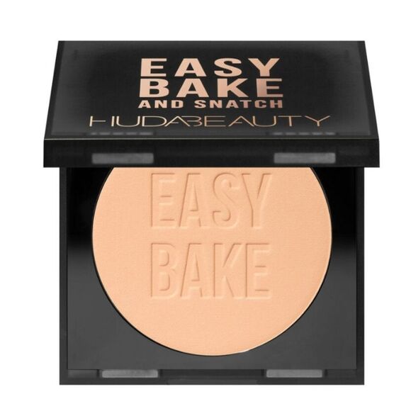 HUDA Easy Bake & Snatch Pressed NoTalc Brightening Setting Powder PEACHY PIE NEW - Picture 3 of 16